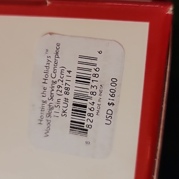 Lenox Wood Sleigh Serving Centerpiece - Picture 10 of 11